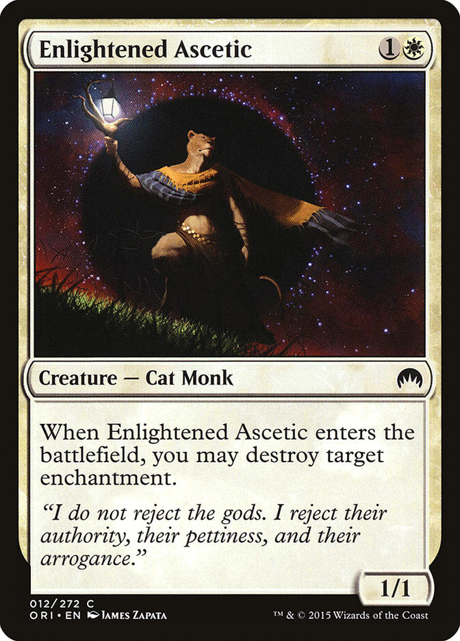 Enlightened Ascetic – Common Magic: The Gathering card from Magic Origins (#12)