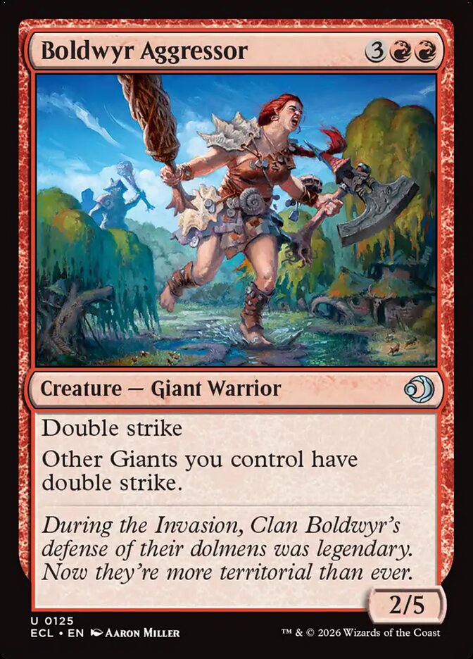 Boldwyr Aggressor – Uncommon Magic: The Gathering card from Lorwyn Eclipsed (#125)