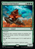 Aetherwind Basker – Mythic Magic: The Gathering card from Aetherdrift Commander (#107)