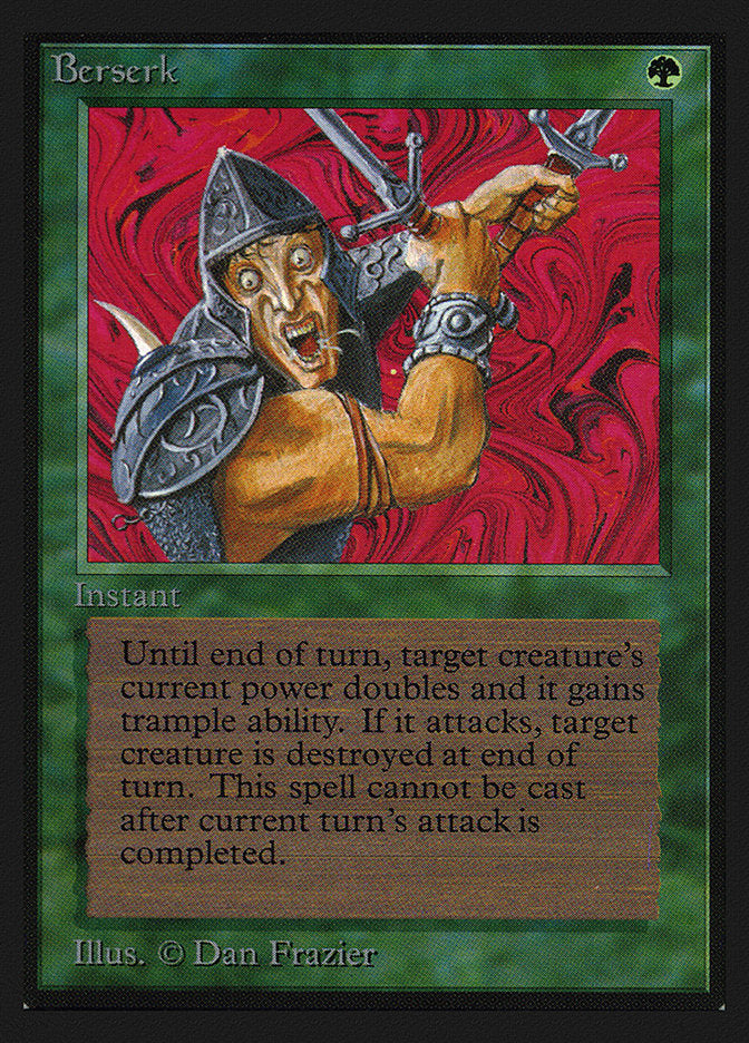 Berserk – Uncommon Magic: The Gathering card from Intl. Collectors' Edition (#186)