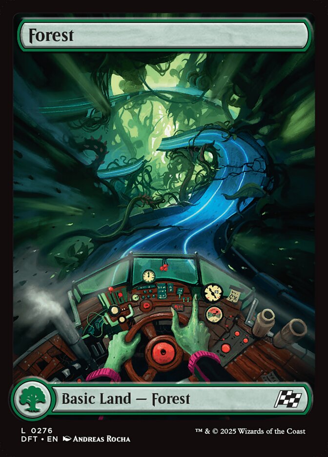 Forest – Common Magic: The Gathering card from Aetherdrift (#276)