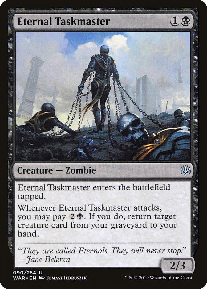 Eternal Taskmaster – Uncommon Magic: The Gathering card from War of the Spark (#90)