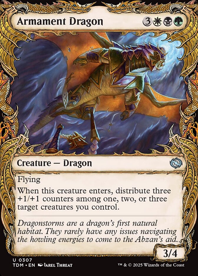 Armament Dragon – Uncommon Magic: The Gathering card from Tarkir: Dragonstorm (#307)