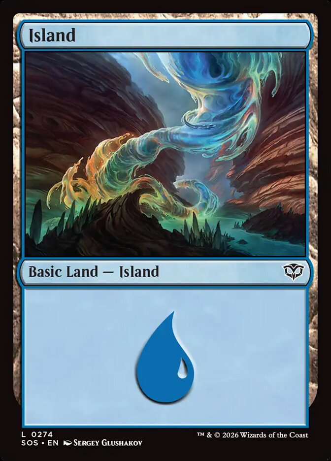 Island – Common Magic: The Gathering card from Secrets of Strixhaven (#274)