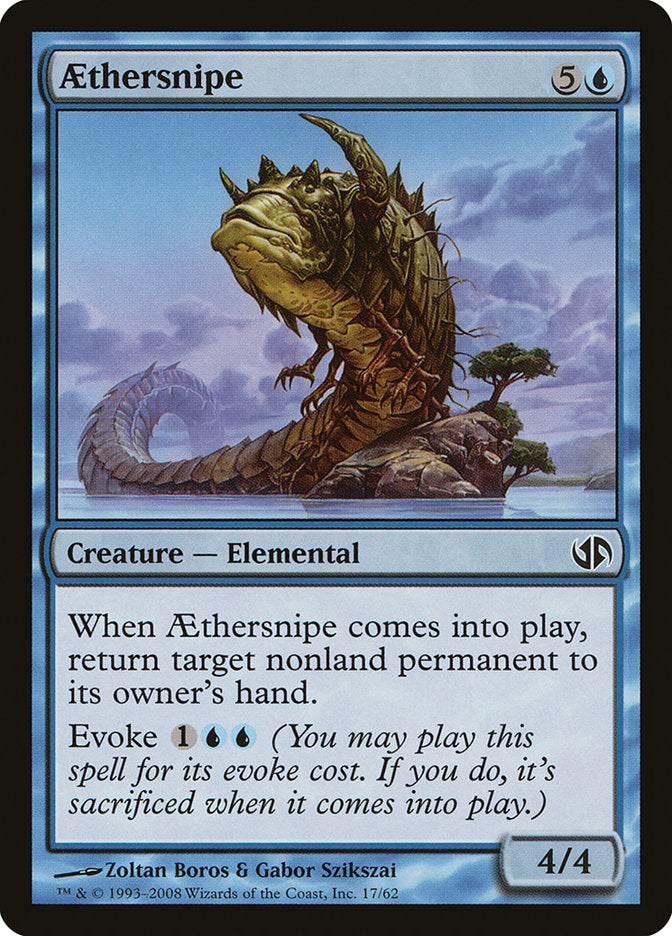 Aethersnipe – Common Magic: The Gathering card from Duel Decks: Jace vs. Chandra (#17)