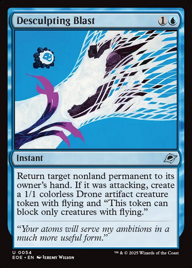 Desculpting Blast – Uncommon Magic: The Gathering card from Edge of Eternities (#54)