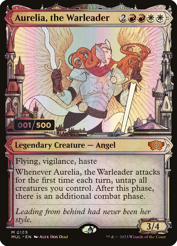 Aurelia, the Warleader – Mythic Magic: The Gathering card from Multiverse Legends (#165z)