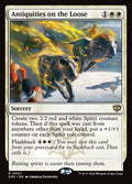 Antiquities on the Loose – Rare Magic: The Gathering card from Secrets of Strixhaven Promos (#7p)