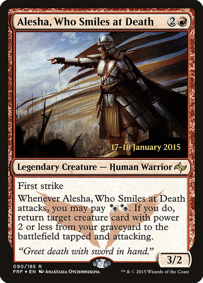Alesha, Who Smiles at Death – Rare Magic: The Gathering card from Fate Reforged Promos (#90s)