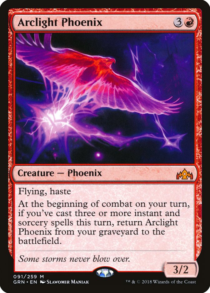 Arclight Phoenix – Mythic Magic: The Gathering card from Guilds of Ravnica (#91)