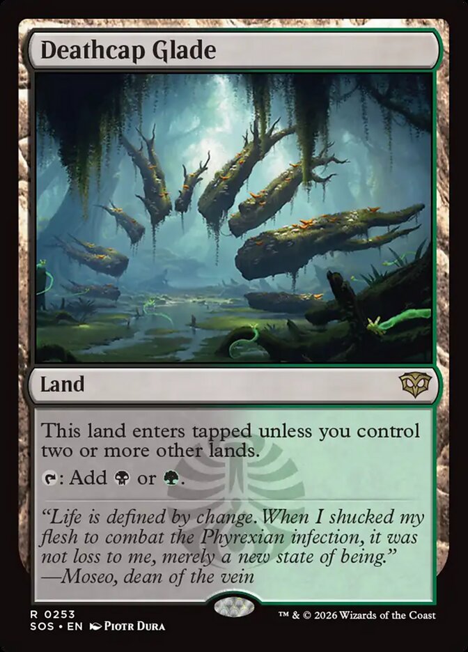Deathcap Glade – Rare Magic: The Gathering card from Secrets of Strixhaven (#253)