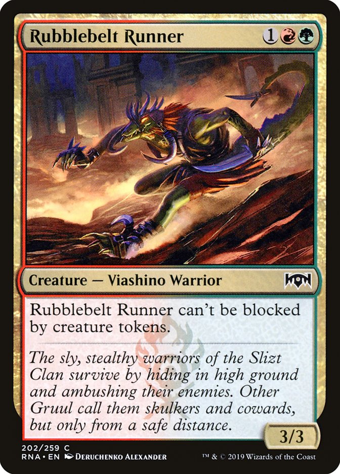 Rubblebelt Runner – Common Magic: The Gathering card from Ravnica Allegiance (#202)