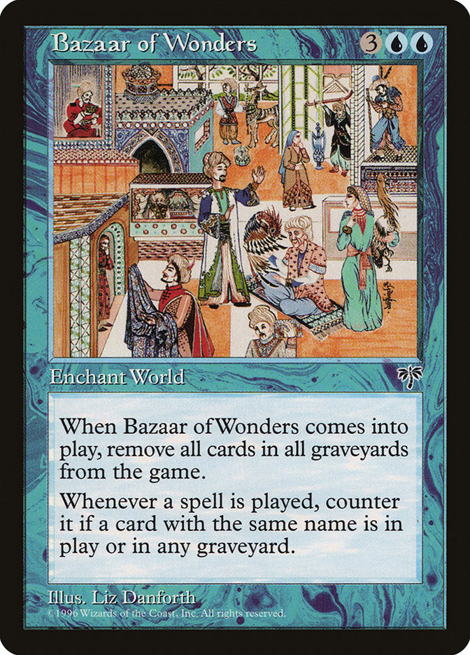 Bazaar of Wonders – Rare Magic: The Gathering card from Mirage (#55)