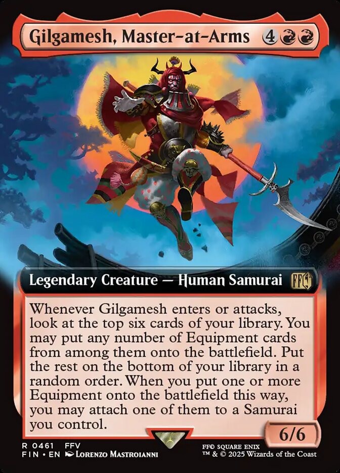 Gilgamesh, Master-at-Arms – Rare Magic: The Gathering card from Final Fantasy (#461)