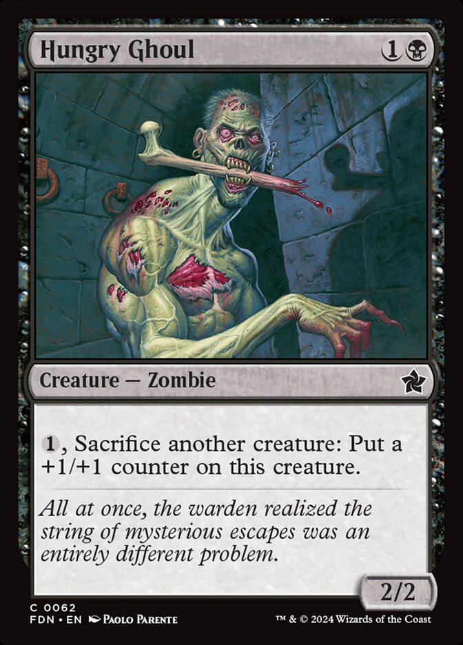 Hungry Ghoul – Common Magic: The Gathering card from Foundations (#62)