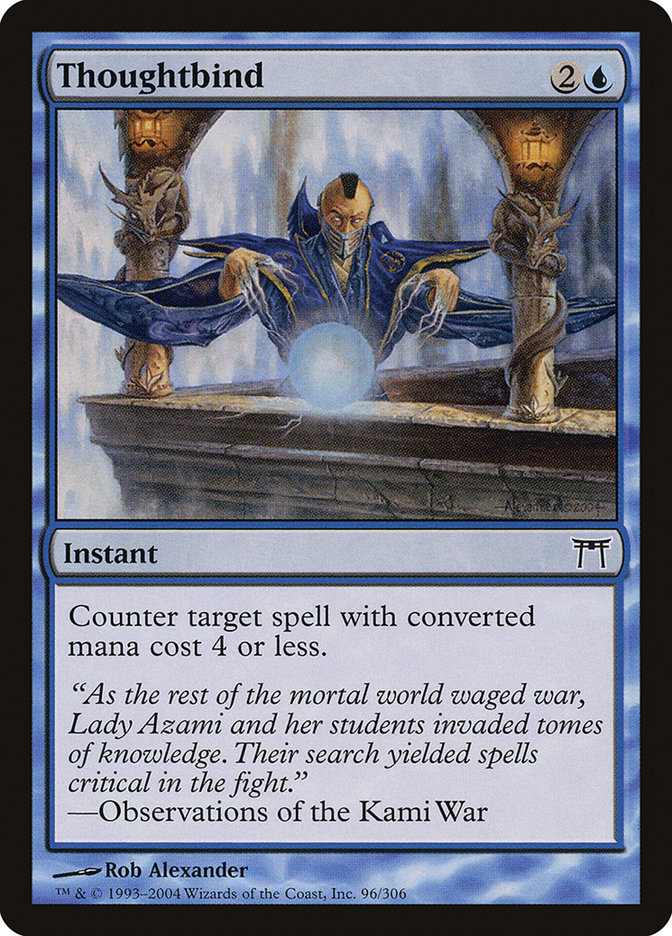 Thoughtbind – Common Magic: The Gathering card from Champions of Kamigawa (#96)