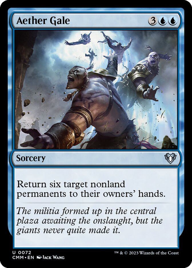 Aether Gale – Uncommon Magic: The Gathering card from Commander Masters (#72)