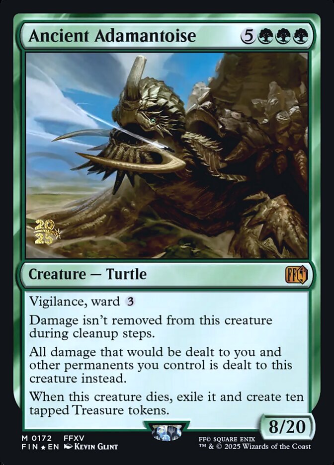 Ancient Adamantoise – Mythic Magic: The Gathering card from Final Fantasy Promos (#172s)