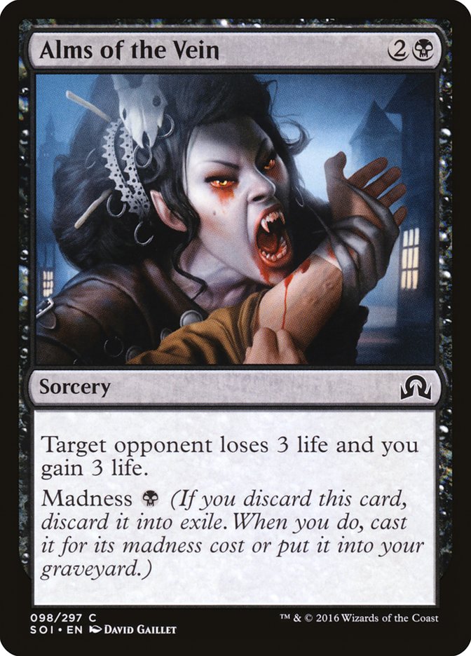 Alms of the Vein – Common Magic: The Gathering card from Shadows over Innistrad (#98)