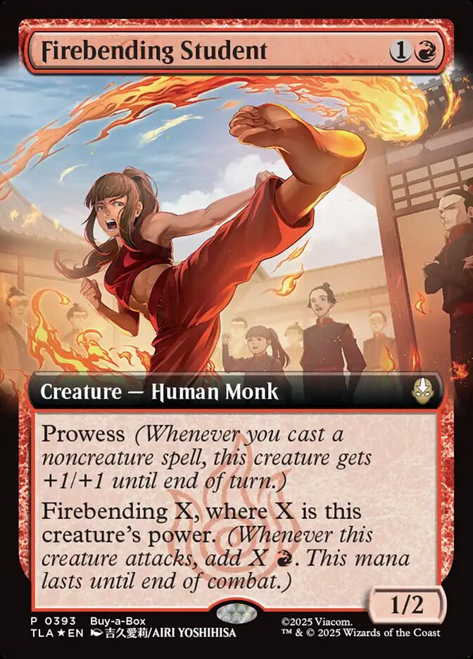 Firebending Student – Rare Magic: The Gathering card from Avatar: The Last Airbender (#393)