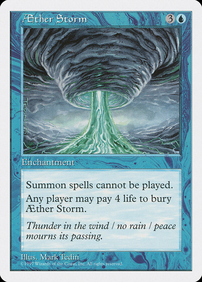 Aether Storm – Uncommon Magic: The Gathering card from Fifth Edition (#70)