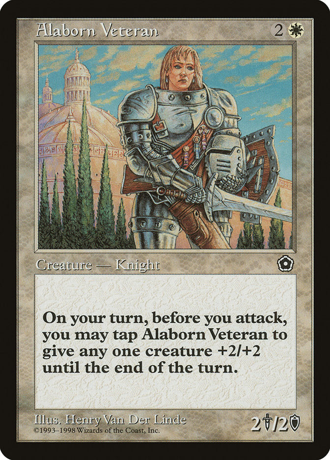 Alaborn Veteran – Rare Magic: The Gathering card from Portal Second Age (#5)