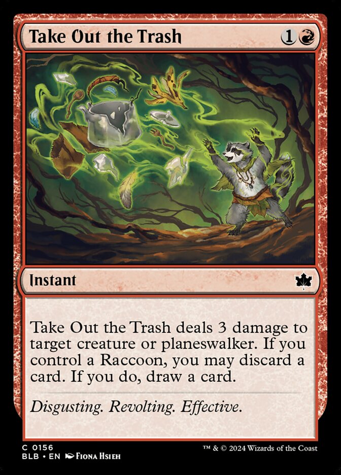 Take Out the Trash – Common Magic: The Gathering card from Bloomburrow (#156)