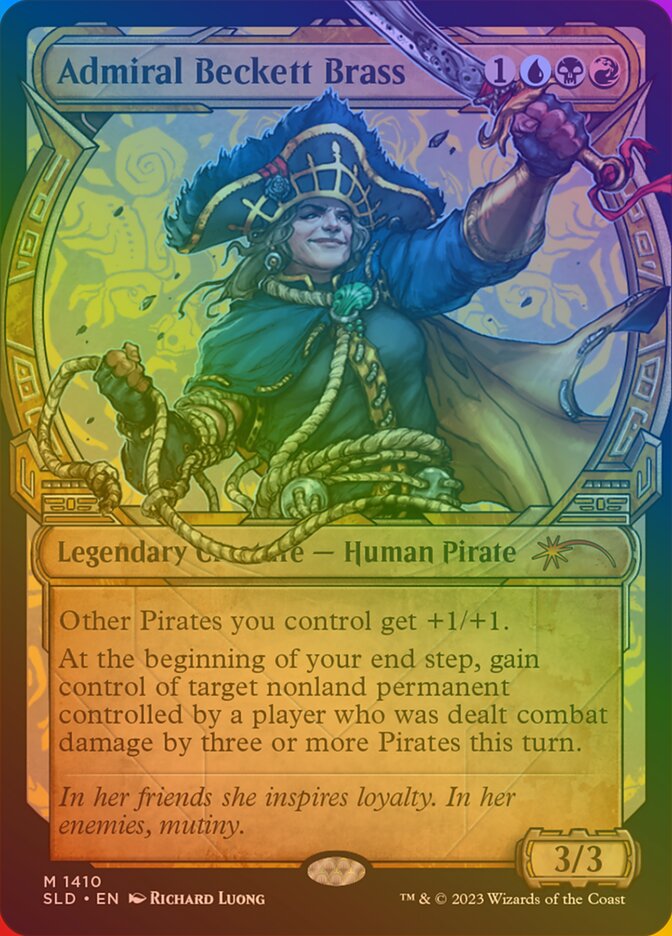 Admiral Beckett Brass – Mythic Magic: The Gathering card from Secret Lair Drop (#1410★)