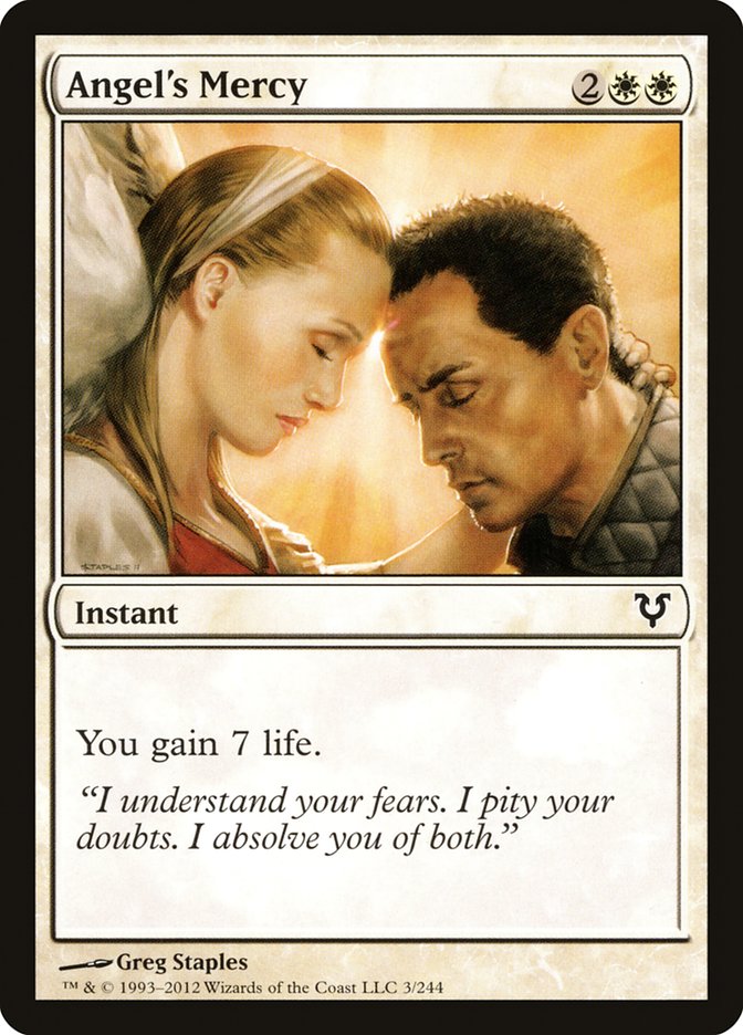 Angel's Mercy – Common Magic: The Gathering card from Avacyn Restored (#3)