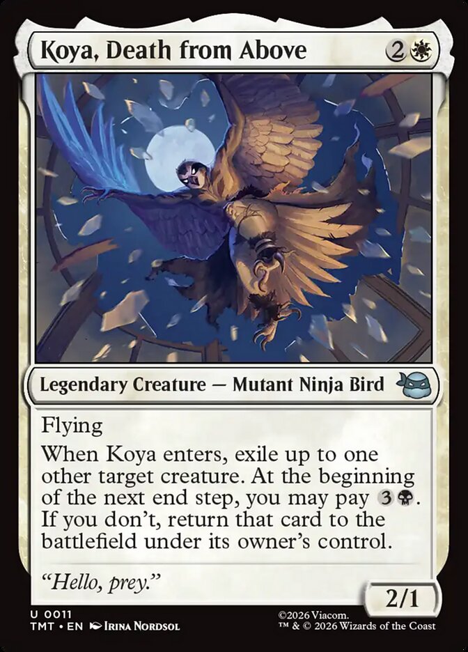 Koya, Death from Above – Uncommon Magic: The Gathering card from Teenage Mutant Ninja Turtles (#11)