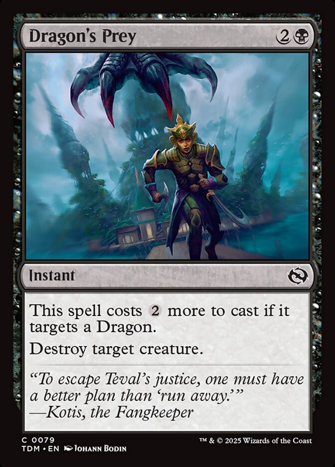 Dragon's Prey – Common Magic: The Gathering card from Tarkir: Dragonstorm (#79)
