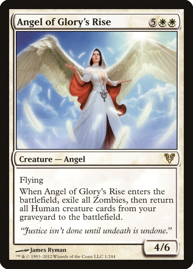 Angel of Glory's Rise – Rare Magic: The Gathering card from Avacyn Restored (#1)