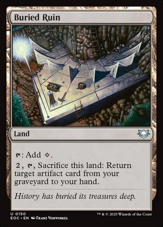 Buried Ruin – Uncommon Magic: The Gathering card from Edge of Eternities Commander (#150)