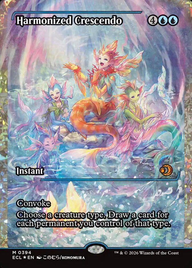 Harmonized Crescendo – Mythic Magic: The Gathering card from Lorwyn Eclipsed (#394)