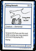 Biting Remark – Rare Magic: The Gathering card from Mystery Booster Playtest Cards 2021 (#17)