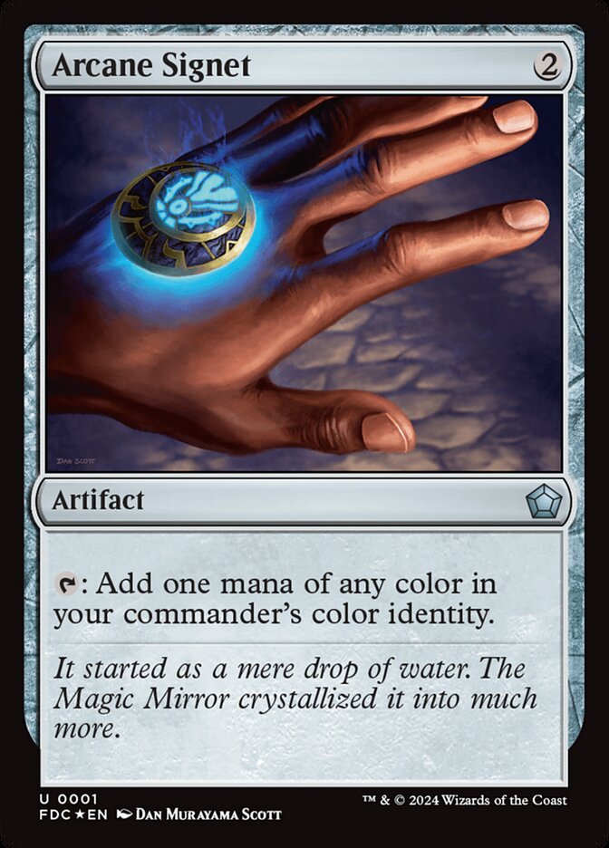 Arcane Signet – Uncommon Magic: The Gathering card from Foundations Commander (#1)