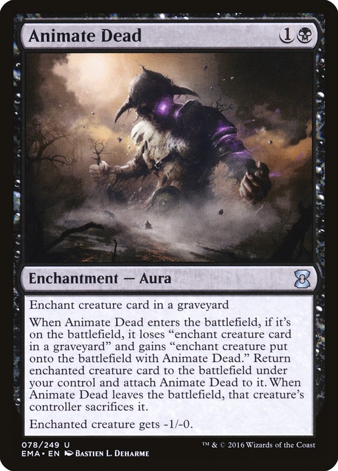 Animate Dead – Uncommon Magic: The Gathering card from Eternal Masters (#78)
