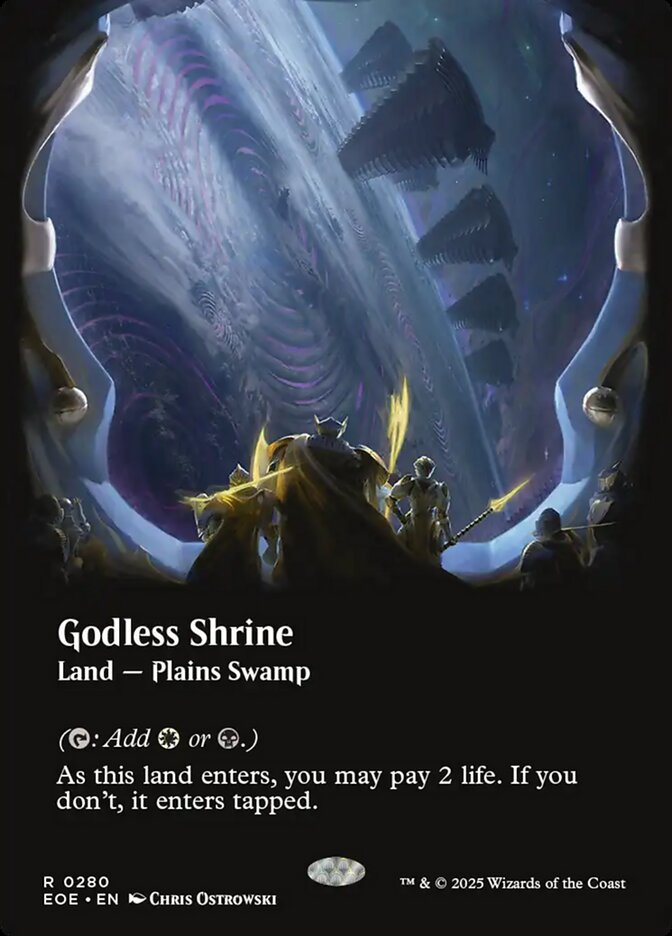Godless Shrine – Rare Magic: The Gathering card from Edge of Eternities (#280)