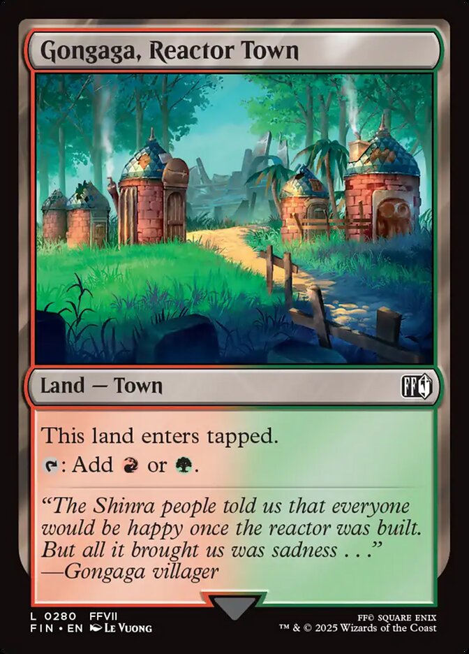 Gongaga, Reactor Town – Common Magic: The Gathering card from Final Fantasy (#280)
