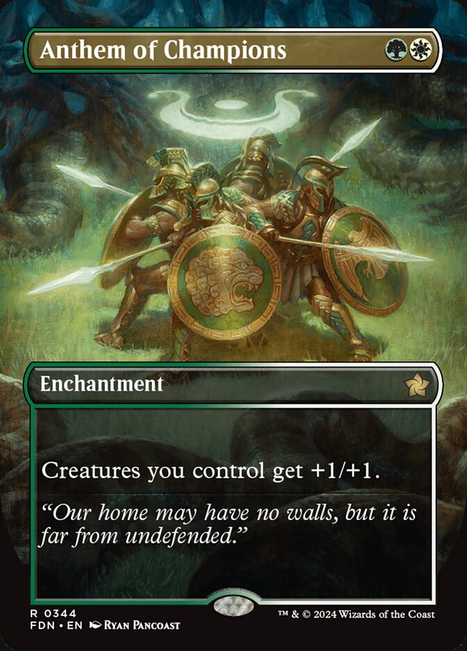 Anthem of Champions – Rare Magic: The Gathering card from Foundations (#344)