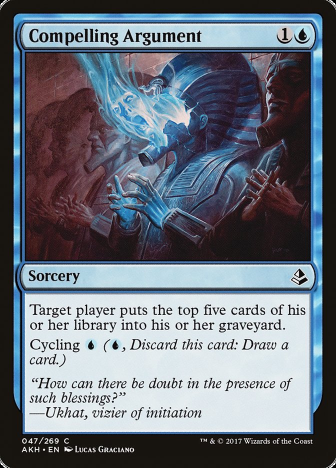 Compelling Argument – Common Magic: The Gathering card from Amonkhet (#47)