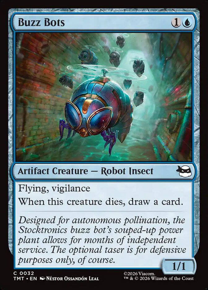 Buzz Bots – Common Magic: The Gathering card from Teenage Mutant Ninja Turtles (#32)