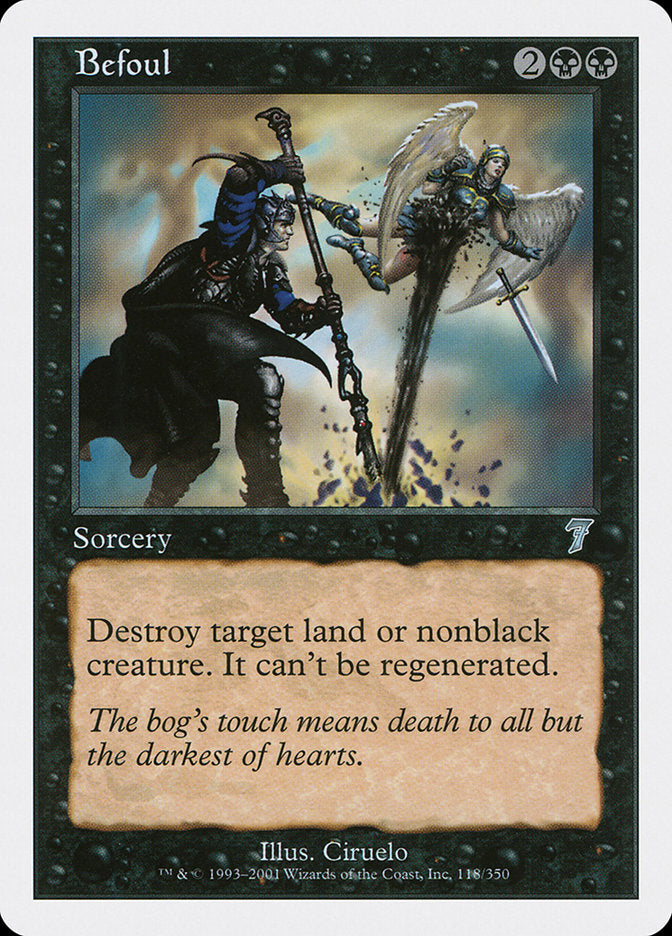 Befoul – Uncommon Magic: The Gathering card from Seventh Edition (#118)