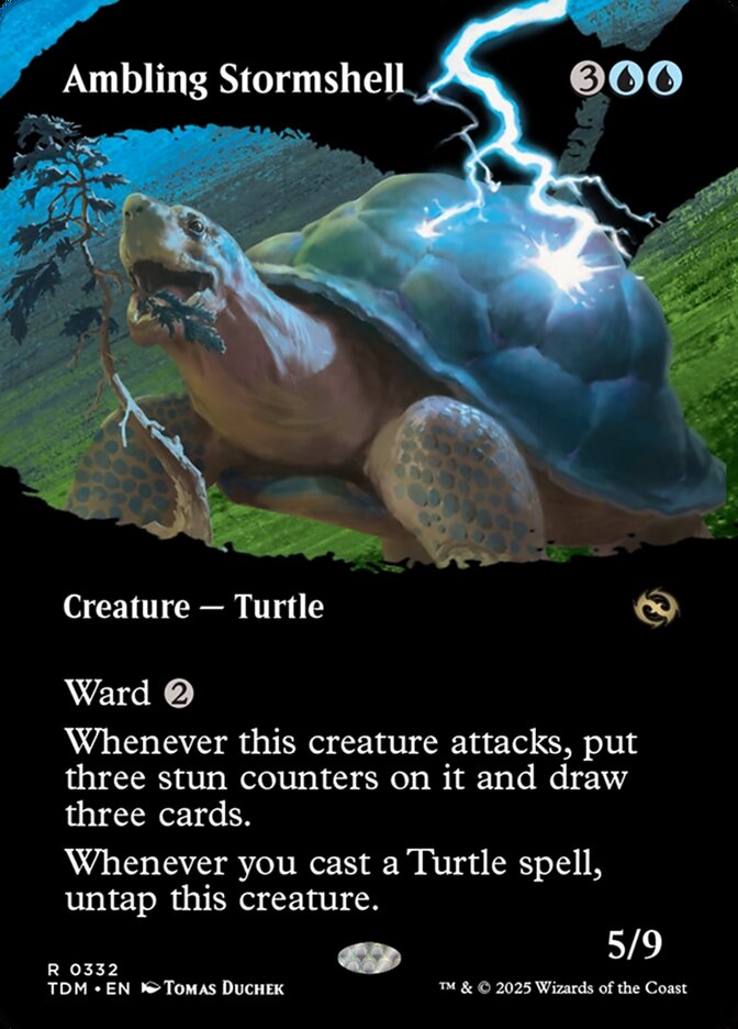 Ambling Stormshell – Rare Magic: The Gathering card from Tarkir: Dragonstorm (#332)