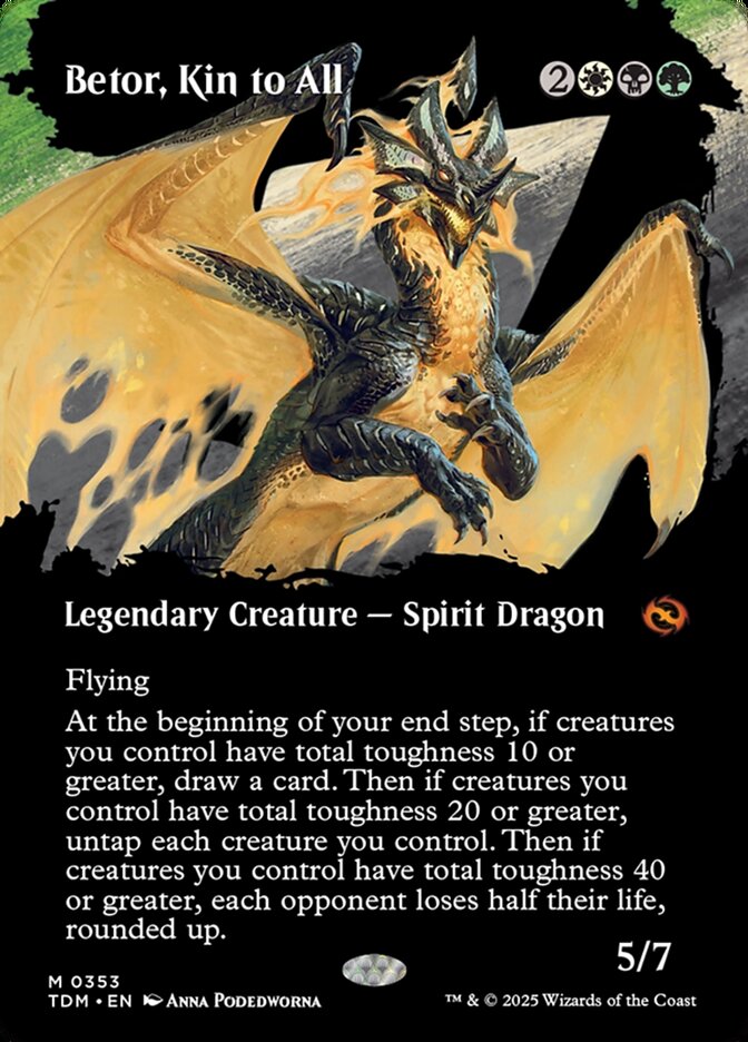 Betor, Kin to All – Mythic Magic: The Gathering card from Tarkir: Dragonstorm (#353)