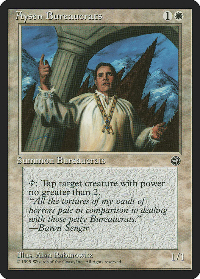 Aysen Bureaucrats – Common Magic: The Gathering card from Homelands (#3b)