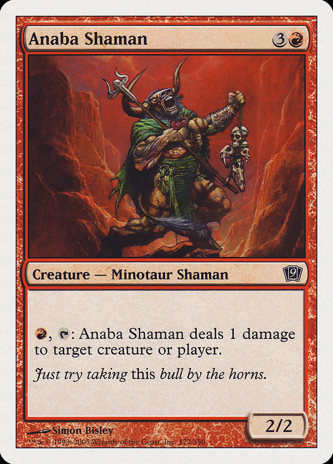 Anaba Shaman – Common Magic: The Gathering card from Ninth Edition (#172)