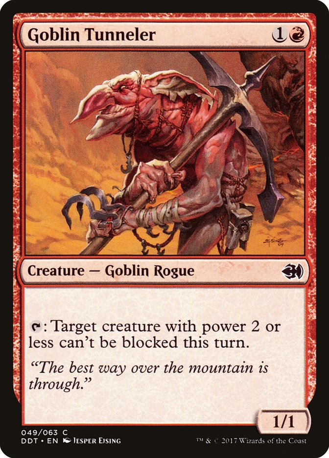 Goblin Tunneler – Common Magic: The Gathering card from Duel Decks: Merfolk vs. Goblins (#49)