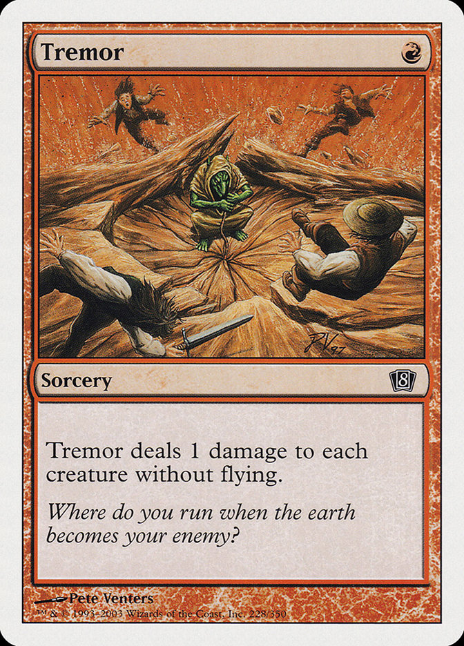 Tremor – Common Magic: The Gathering card from Eighth Edition (#228)