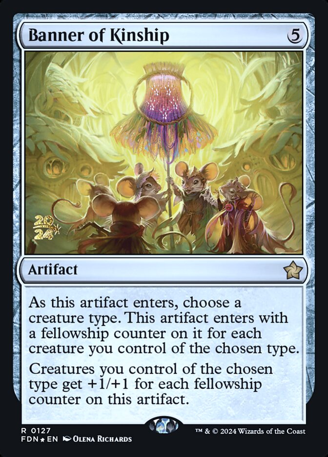 Banner of Kinship – Rare Magic: The Gathering card from Foundations Promos (#127s)